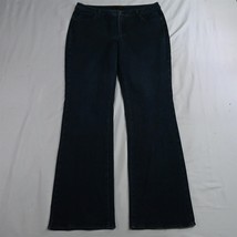 Coldwater Creek 16 Long 35&quot; Inseam Bootcut Dark Rinse Denim Womens Jeans - $25.99