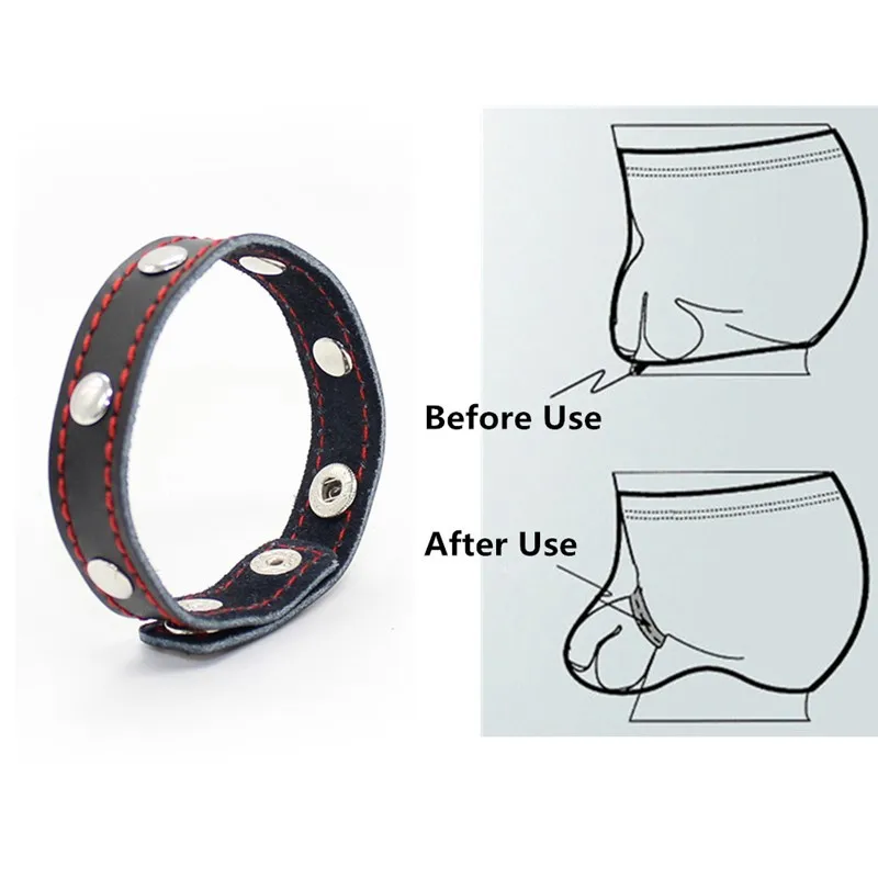 By Leather B Ring Bring B Bs for Men B Push Up B Attachment Delayed B Bring - $25.00