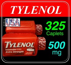 325 Tylenol Extra Strength 500 mg, Caplets, Pain , Fever, Acetaminophen - $635.14 MXN