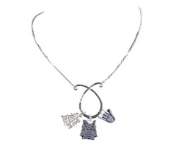 18&quot; James Avery Semi-Retired Sterling Charm Necklace - £185.73 GBP