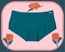 XL  NO SHOW Deep Water Teal Low Rise Victorias Secret PINK Boyshort Brief Pantie - £8.76 GBP