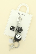  Las Vegas Theme Bag Charm Keychain - $22.55