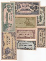 Japan, Set of 8, All Different Varieties, Japanese Government Banknote - $22.62