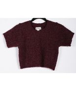 Women's One Step Up Medium size purple burgandy color blouse - $18.99