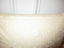 Ralph Lauren SHETLAND MANOR Embroidery Ivory Deco Pillow NWT - $67.85