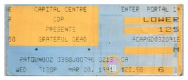Grateful Dead Konzert Ticket Stumpf März 20 1991 Washington Dc Landrover Md - £33.30 GBP