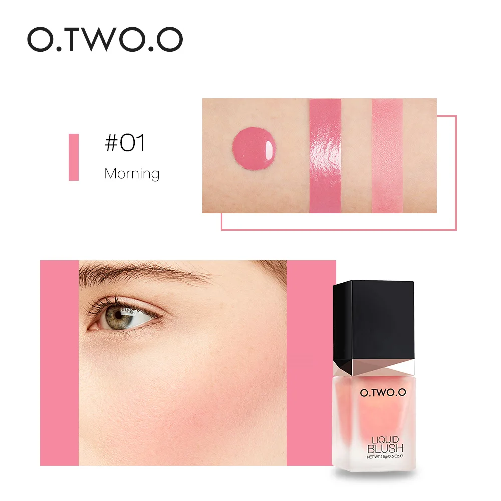 O.TWO.O Makeup Face Liquid Blusher Sleek Silky Paleta De Blush 6 Color Long Last - $34.99