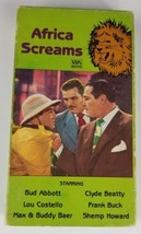 Africa Screams VHS 1986 Congress Video Group Black and White Movie - £4.70 GBP