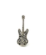 Vintage Silver Filigree Electric Guitar Musical Instrument with Stand Mi... - $779.45 MXN