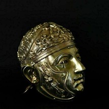 16 gauge Brass Medieval Knight Roman Helmet With Face Mask - £2,163.67 GBP