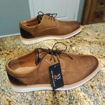 New York &amp; Company Men&#39;s Casual Lace Up Leather Shoes Brown Size 12 NWT - $79.20