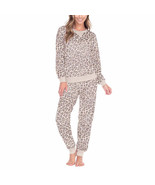 Honeydew Velour Long Sleeve 2 pc. Lounge Set Natural Leopard Women&#39;s Sz ... - $24.92
