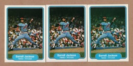 1982 Fleer #555 Darrell Jackson Error var lot, red cap, black cap, white... - £37.32 GBP