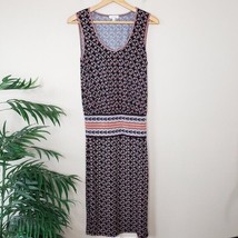 Max Studio | Clover Print Midi Drop Waist Dress, size medium - £15.15 GBP