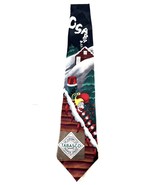 Vintage Tabasco Sauce Santa Pepper Rooftop Necktie 100% Silk USA 58&quot; - $5.38