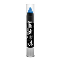 Paint Glow UV Blue Glitter Paint Stick Body Make Up Festival Rave Reactive - £18.87 GBP