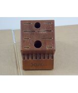 Cutco Knife Block Homemaker 18 Slot 8 Steak Slots Honey Oak Wood - $69.70 CAD