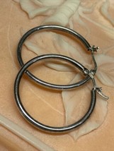 IBB .925 Sterling Silver Hoop Earrings - £19.98 GBP