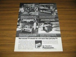 1979 Print Ad Panasonic Outsiders Portable TV&#39;s Television 4 Models Shown - £8.24 GBP