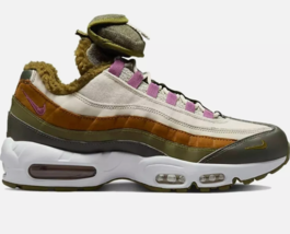 NIKE AIR MAX 95 / N7 MEN&#39;S SNEAKER CARGO KHAKI-LIGHT BORDEAUX [DX5935-30... - $138.57