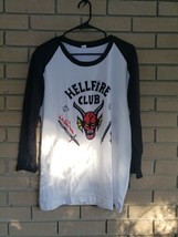 Stranger Things - Hellfire Club - White Long Sleeved T-Shirt Size: XL - £13.03 GBP
