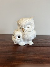 George Good Freeman Owls Figurine Bone China White Parent Baby Vintage - $19.79