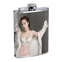 Korean Pin Up Girls D10 Flask 8oz Stainless Steel Hip Drinking Whiskey - £11.72 GBP