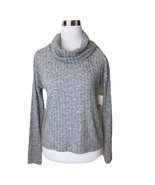 New BP Top Womens Size Small Gray Heather Long Sleeve Cozy Ribbed Turtle... - €16,13 EUR