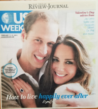 Prince William Kate Middleton weds April 29 @ USA WEEKEND Las Vegas Mag Feb 2011 - £3.95 GBP