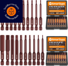 Amartisan 20-Piece Hex Head Allen Wrench Drill 5/64 - 5/16,1.5 - 8mm, Black  - £17.71 GBP