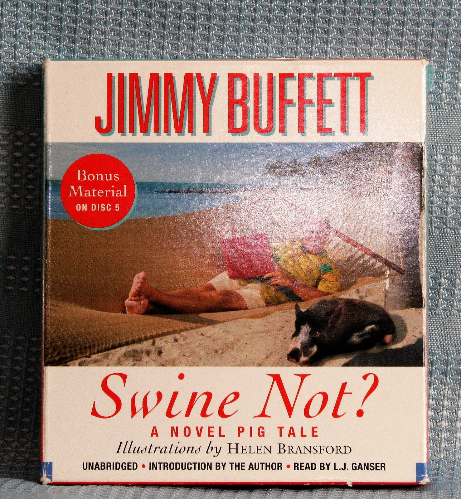 Jimmy Buffett Swine Not? A Novel Pig Tale CD Audiobook Unabridged  - $7.91