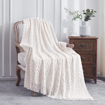 Lunarose Throw Blanket for Couch,Soft Cozy Knit Blanket,Lightweight Decorative - £32.23 GBP