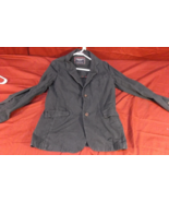 AMERICAN EAGLE OUTFITTERS WOMENS CHARCOAL GRAY STRIPE DRESS  COAT JACKET... - €41,03 EUR