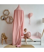 Pink Color Crib Canopy Super Cozy 100% Cotton Playhouse Babies Room Hand... - £66.68 GBP