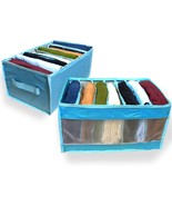 7 Grid Wardrobe Clothes Organizer Pack of 2 Clothes Storage Organizers NEW - $25.65 CAD