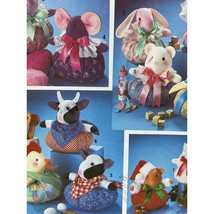 Simplicity Crafts 7043 Pattern Puffy Animals Bunny Bear Mouse Cow Rooste... - $8.99