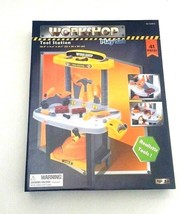Workshop Tool Station Repair Bench Kid 41 Piece Playset Yellow / Black Age 3+ - £46.71 GBP