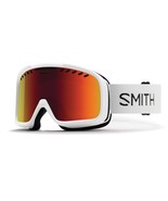 New SMITH OPTICS Project Snow Ski Goggles White with Red Sol-X Mirror Le... - €38,26 EUR