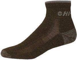 Hi-Tec Merino Wool Quarter Sock - Large - Brown - $10.00