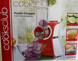 Cooksclub Presto Chopper Mini Food Processor 5 Different Blades High Speed Motor - £17.14 GBP