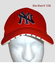 NY Yankees Hat World Series Champs Baseball Hat Beige Cap VTG 1999 - £15.59 GBP