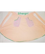 Vintage New Gently Used Aprons Pink Green Orange Blue Red Flower Ruffle ... - $20.55 CAD
