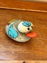 Vintage Norleans Cute Painted Rock Duck Souvenir of Big Stone City SD Figurine – - £8.92 GBP