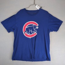 MLB Chicago Cubs Men&#39;s L Graphic T-Shirt  #9 Baez Blue Short Sleeve Bear... - $20.00