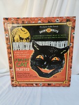 Christopher Radko Shiny Brite Halloween Fraidy Cat Platter w Box - £70.21 GBP
