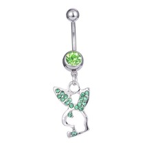 1PC Cute Rabbit Creativity Belly Button Ring Navel Piercing Ring Bunny Navel But - £10.50 GBP