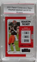 Baker Mayfield 2021 Panini Contenders Season Ticket Stardust - Card # 22 - £34.59 GBP