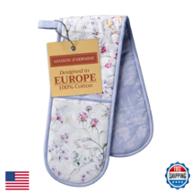 Maison d' Hermine Double Oven Mitts 100% Cotton 7"x35" Double Oven Mitt ... - $37.25