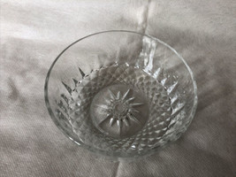 Arcoroc France dessert bowl clear glass starburst diamond pattern 5 in. - £6.95 GBP