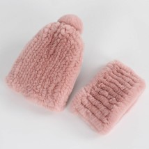 Women Winter Cap Round Scarf Set Warm Thick Inside Fleece Cap Ring Scarves - £18.98 GBP+